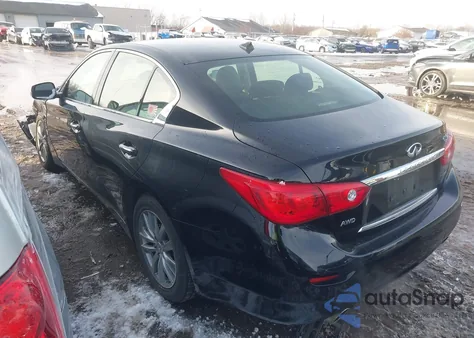 2015 Infiniti Q50 from USA, damaged, VIN JN1BV7ARXFM396927
